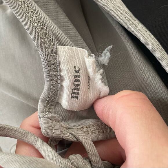 Mote modal tiered high low style top with lace up back accent - Picture 7 of 7